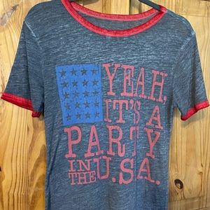 Lyric Culture “Party in the USA” tee (A1005)